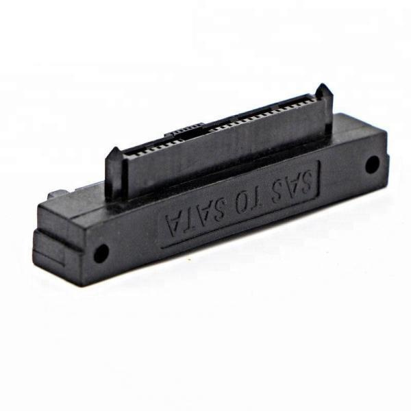 Переходник угловой GSMIN DP34 SATA 7+15pin (M) - SAS 22pin (M) (Черный ...