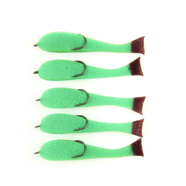 Поролоновая рыбка YAMAN на двойнике, 80 мм, цвет 11 ( 5 шт.) - купить ...