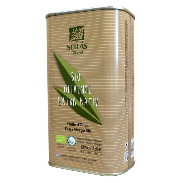 Оливковое масло 1л Sellas Organic (Bio) (Греция, Пелопоннес, Extra ...
