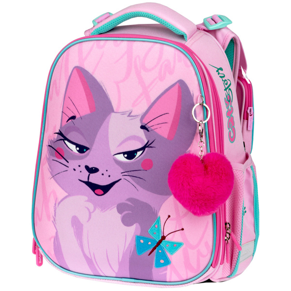 Ранец школьный для девочек 1 класс Berlingo Expert "Princess cat" 37*28 ...