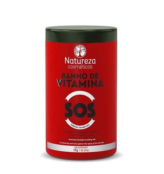 NATUREZA Banho de VITAMINA Ботокс SOS-восстановление волос 1000 ml ...