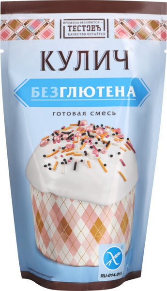 Тестовъ Смесь для выпечки кулича без глютена, 200 г - купить с ...