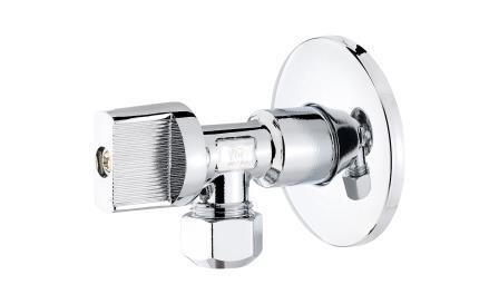 Кран шаровый Profactor угловой NEW CHROME штуцер/цанга 1/2" х 10мм, для ...