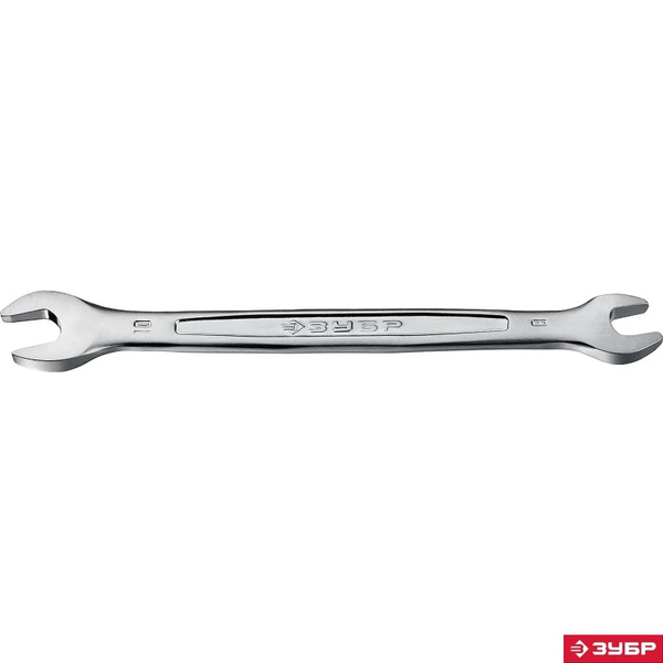 Гаечный ключ рожковый ЗУБР 8х10 мм, Cr-V сталь, хромированный, 27010-08 ...