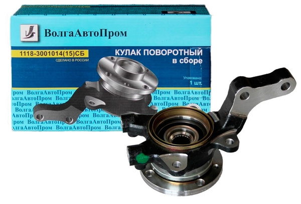 Кулак поворотный левый для а/м LADA (ВАЗ) 1118 с подшипником и ступицей ...
