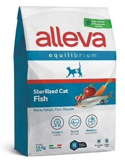 Сухой корм для кошек ALLEVA EQUILIBRIUM CHICKEN STERILIZED CAT Аллева ...
