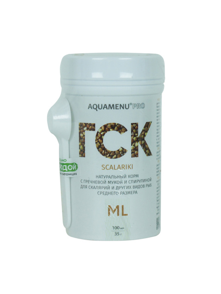 Корм сухой AQUAMENU PRO ГСК-ML, натуральный корм с гречневой мукой и ...