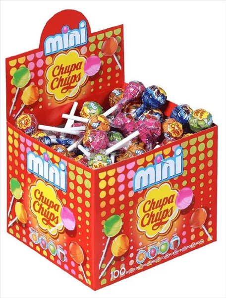 Chupa Chups карамель на палочке Чупа-чупс ассорти, 100 шт по 6 г ...