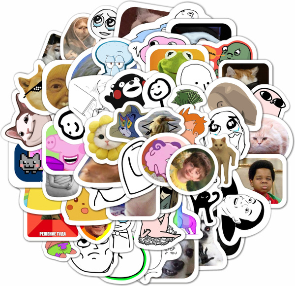 Набор наклеек "Мемы 3", 9л формата А6 - купить с доставкой по выгодным ...