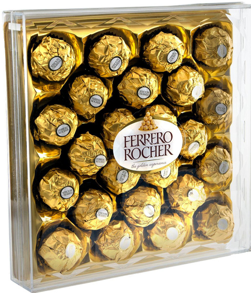 Конфеты Ferrero Rocher хрустящие из молочного шоколада 300г 1 шт ...