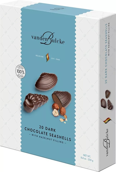Конфеты Vandenbulcke Dark Chocolate seashells 250г 3 шт - купить с ...