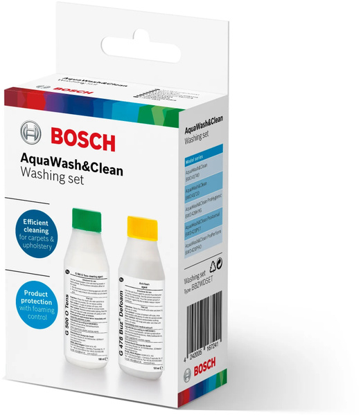 Характеристики Набор средств AquaWash&Clean для моющих пылесосов Bosch ...