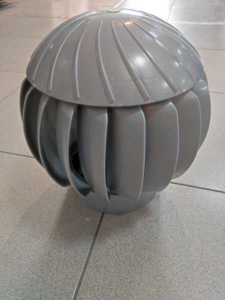 Ротационная вентиляционная турбина Нанодефлектор, D160,серебристый ...