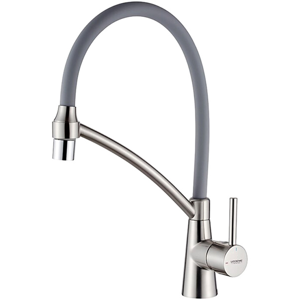 Смеситель для кухни с гибким изливом шлангом и душем Ledeme L4399A-9 ...