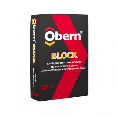 Клей для блоков OBERN, 25кг ЗИМА купить на OZON по низкой цене (671384709)