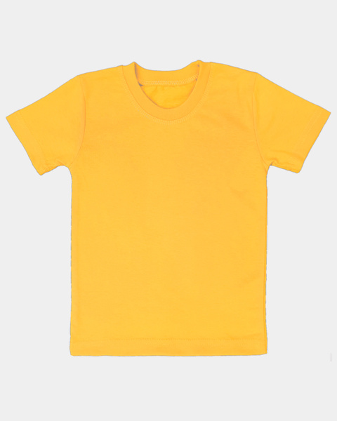 Футболка Детский Городок, размер 128, 122, цвет желтый, 100% хлопок ...
