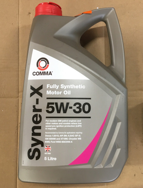Масло моторное Comma X 5W-30 Синтетическое 5 л SYX5L купить c доставкой ...