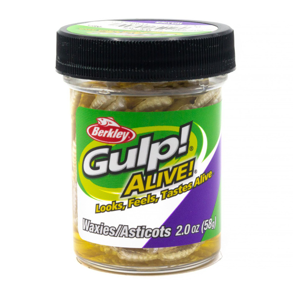 Приманка силиконовая Berkley Gulp! Alive! Waxies 1 см. White (1140594) Имитация опарыша - купить ...