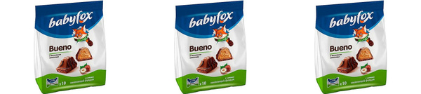 BabyFox, конфеты вафельные Bueno, 3 шт по 100 г - купить с доставкой по ...