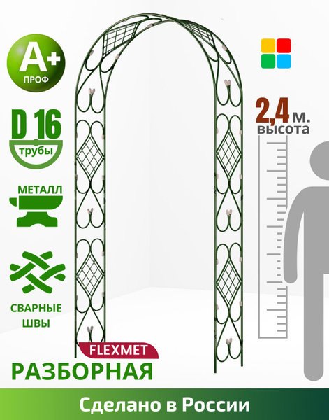 Арка садовая металлическая для вьющихся растений - купить по выгодной ...