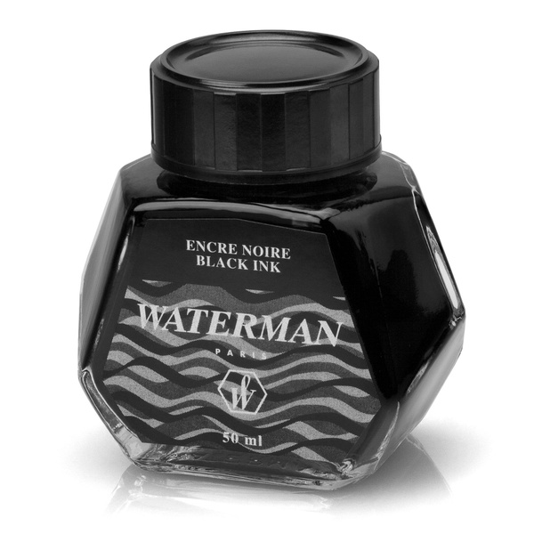 Чернила во флаконе для перьевой ручки WATERMAN, чёрные, 50 мл. - купить ...