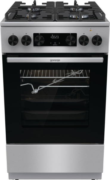 Комбинированная плита Gorenje GK5C65XV, стеклокерамика, 4 конфорки, 3,3 ...
