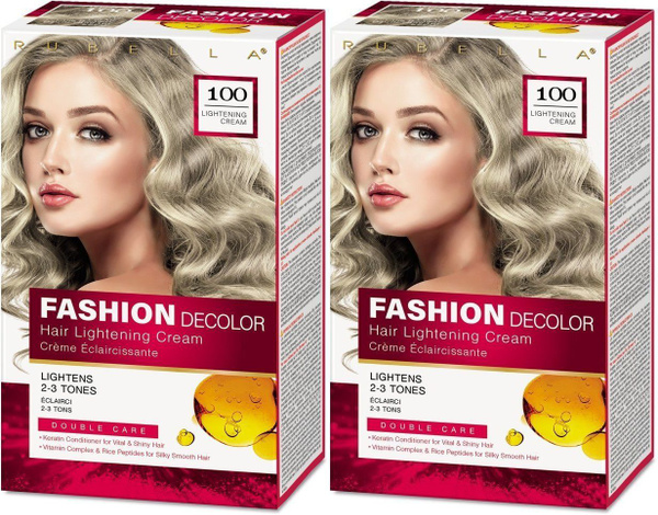 Rubella Стойкая крем-краска для волос Fashion Color 100 Осветляющий ...