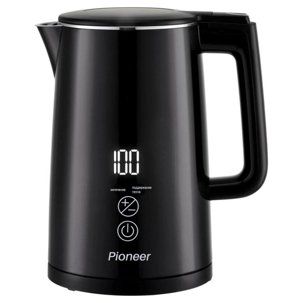 Купить электрический чайник Pioneer KE577M black, Металл/пластик по ...