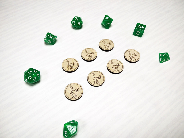 Токены для ДнД Волки, DnD, Pathfinder, НРИ Жетоны для настольных игр ...