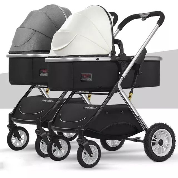 Коляска для близнецов / для двойни и погодок 2в1/ Коляски для двойни и ...