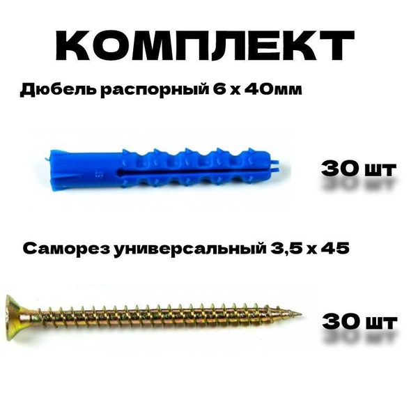Характеристики дюбеля Характеристики дюбеля