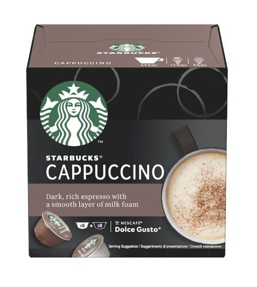 Капсулы для кофе Starbucks Dolce Gusto CAPPUCCINO (12 капсул) - купить ...