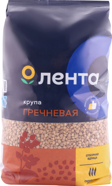 Крупа гречневая ЛЕНТА быстроразваривающаяся, 1,5 кг / Гречка - купить с ...