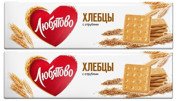 Хлебцы пшеничные Любятово с отрубями, 2 по 185 г - купить с доставкой ...