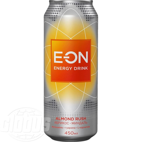 Энергетический напиток E-ON Energy drink Almond Rush Абрикос-миндаль ...