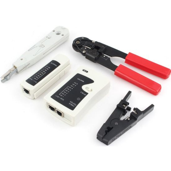 Набор инструментов для работы с локальной сетью СКС TK-NCT-01, 4 ...