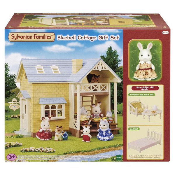 Кукольный домик Sylvanian Families Коттедж с синей крышей (подарочный ...
