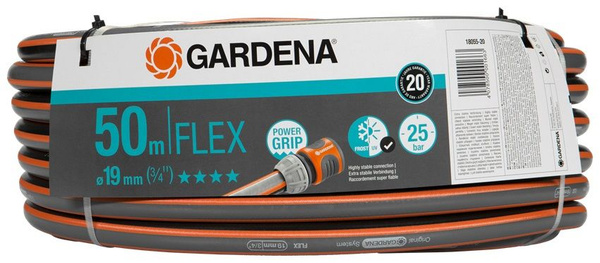 Шланг поливочный Gardena Flex 1_оранжевый_3/4", ПВХ (поливинилхлорид ...