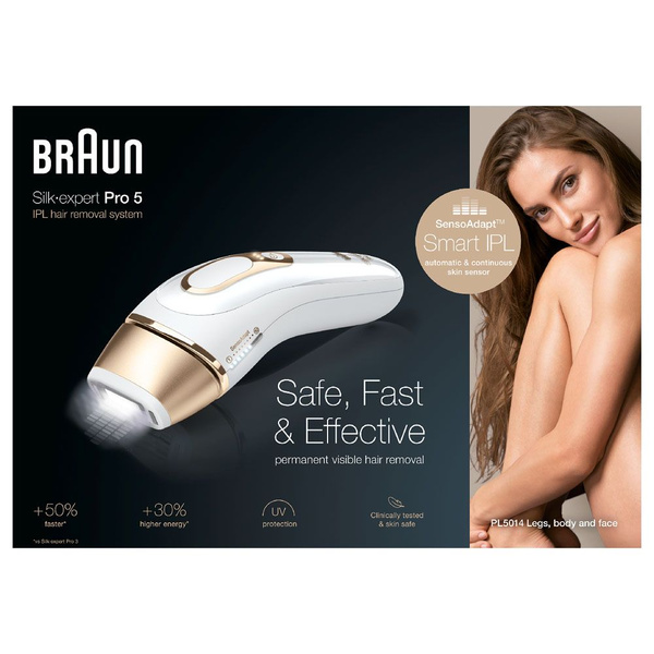 Фотоэпилятор Braun Silk-expert IPL Pro 5 PL5014 - купить с доставкой по  выгодным ценам в интернет-магазине OZON (1070324228)