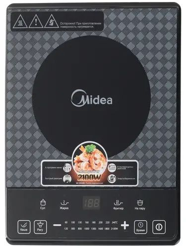 Midea Индукционная настольная плита MC-IN2200, черный - купить с ...