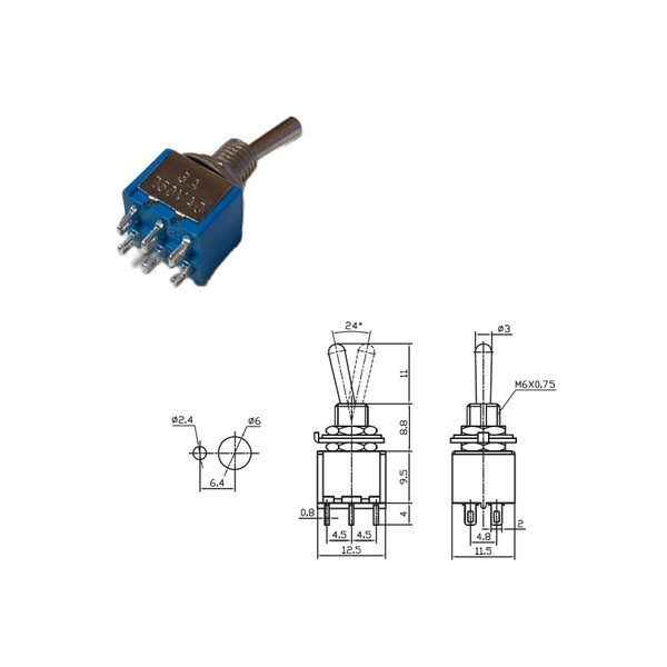 1 шт STM202 PST22A типа STM 250 В 3 А / схема переключения onon