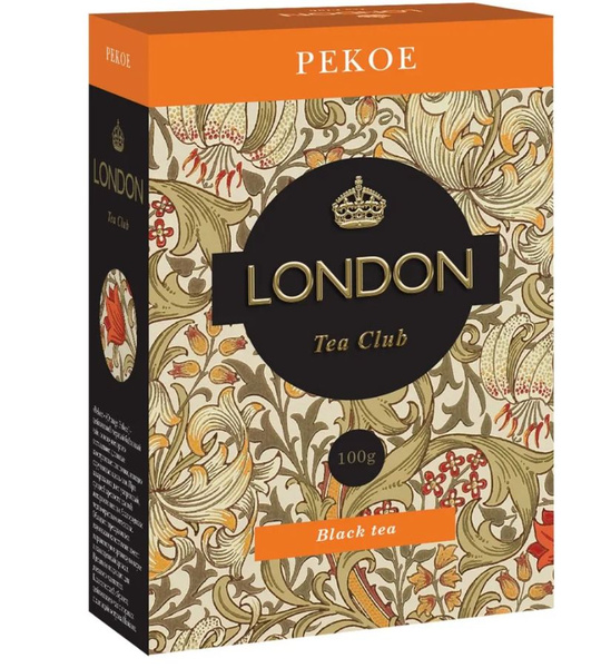 London Tea Club Чай листовой Черный Pekoe,100 г - купить с доставкой по ...