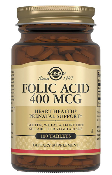 Солгар Фолиевая кислота таблетки 100 шт купить на OZON по низкой цене ...