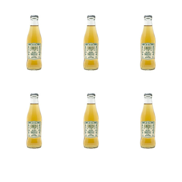 Безалкогольный напиток INDI Organic Ginger Ale / Инди Джинджер Эль, 200 ...
