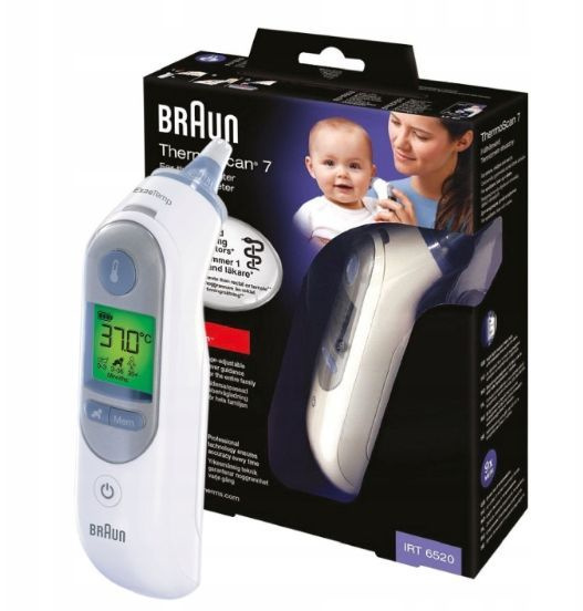 Ушной термометр с подогревом наконечника Braun ThermoScan7 IRT6520 ...