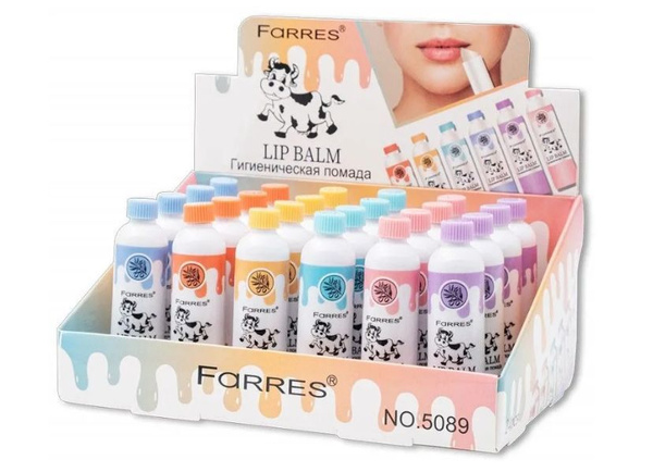 farres гигиеническая помада milk 5089, 24шт - купить с доставкой по ...
