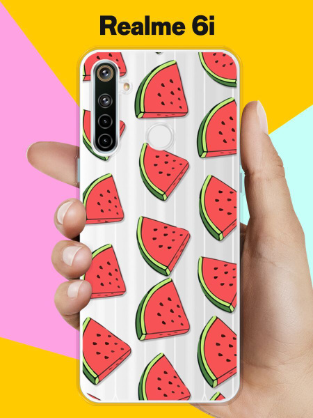 Силиконовый чехол Арбузы на realme 6i / Реалми 6ай - купить с доставкой ...