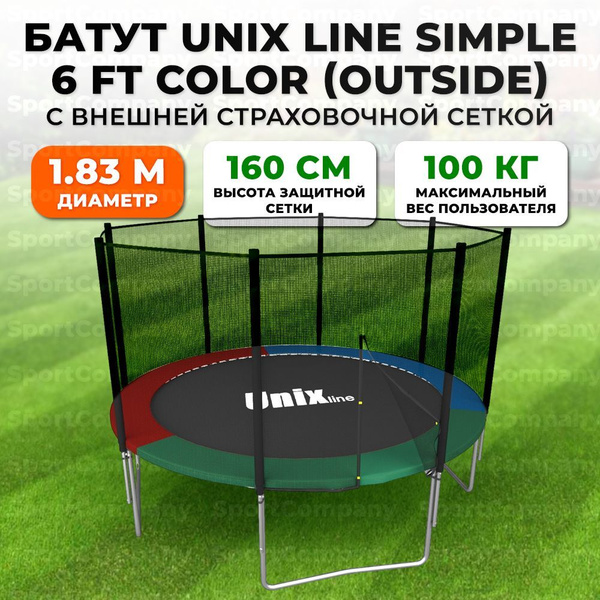 Батут каркасный UNIX Line серия Simple - купить по выгодной цене в ...