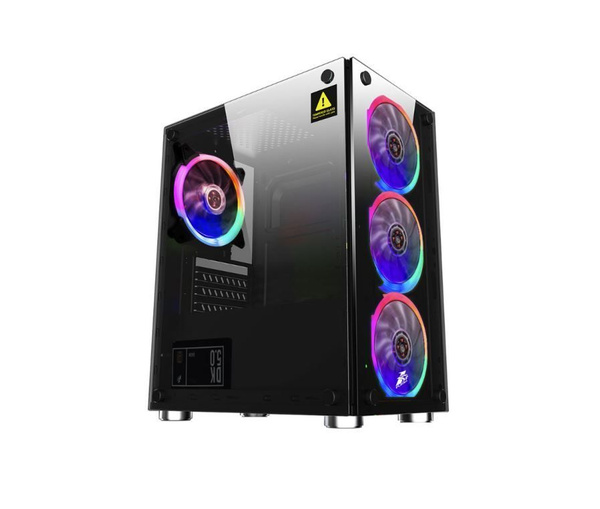 Корпус 1STPLAYER FIREBASE X2 4x120mm Micro-ATX - купить с доставкой по ...