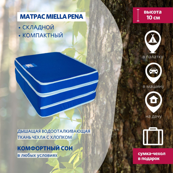 Складной матрас MIELLA МIELLA Рena OKS_200, Беспружинный, 90 - купить ...